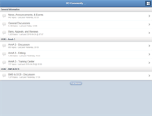 Tablet Screenshot of forums.unitedoperations.net
